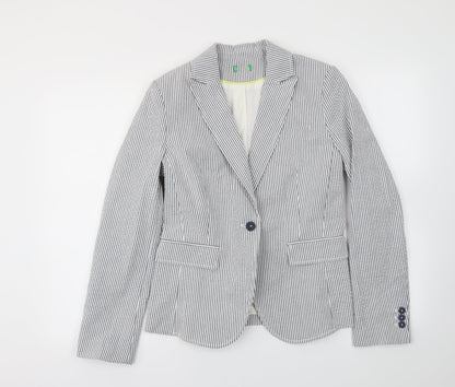 Womens UK Size 10 Preworn Regular Blue Blazer