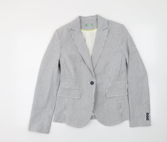 Womens UK Size 10 Preworn Regular Blue Blazer