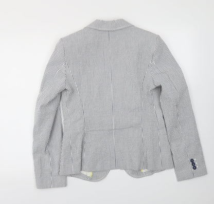 Womens UK Size 10 Preworn Regular Blue Blazer