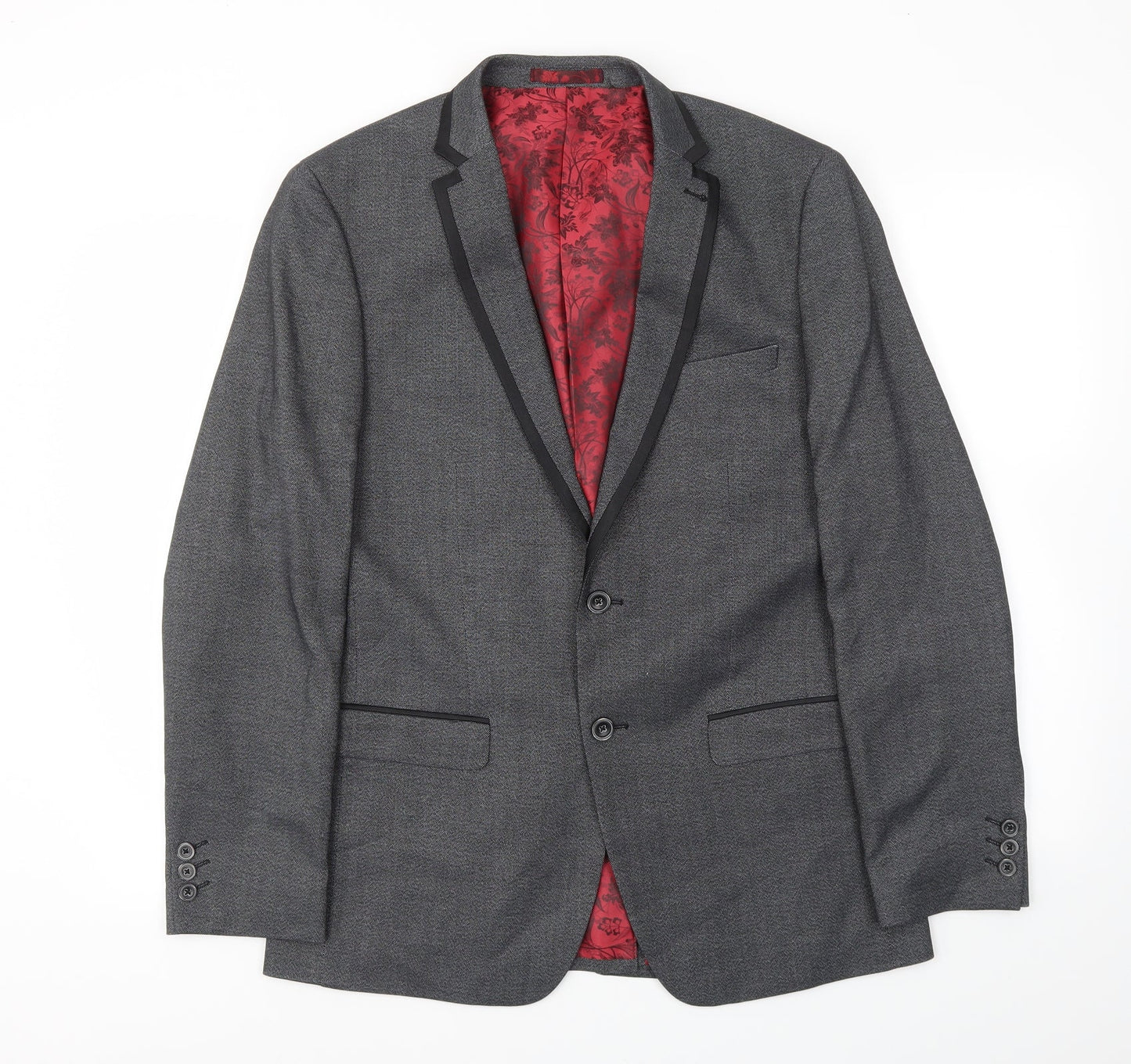 Mens UK Size 40 Greenwoods Regular Grey Suit Jacket
