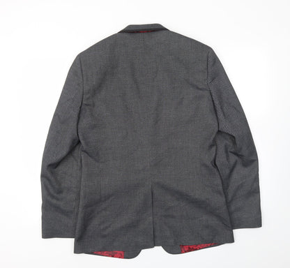 Mens UK Size 40 Greenwoods Regular Grey Suit Jacket