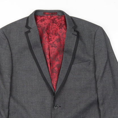 Mens UK Size 40 Greenwoods Regular Grey Suit Jacket
