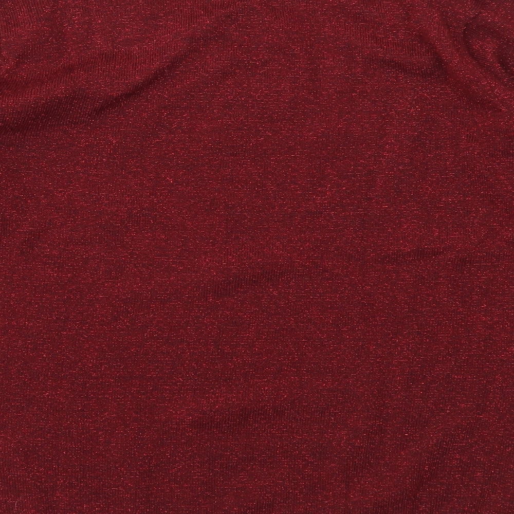 Womens UK Size S BM Red Pullover Jumper