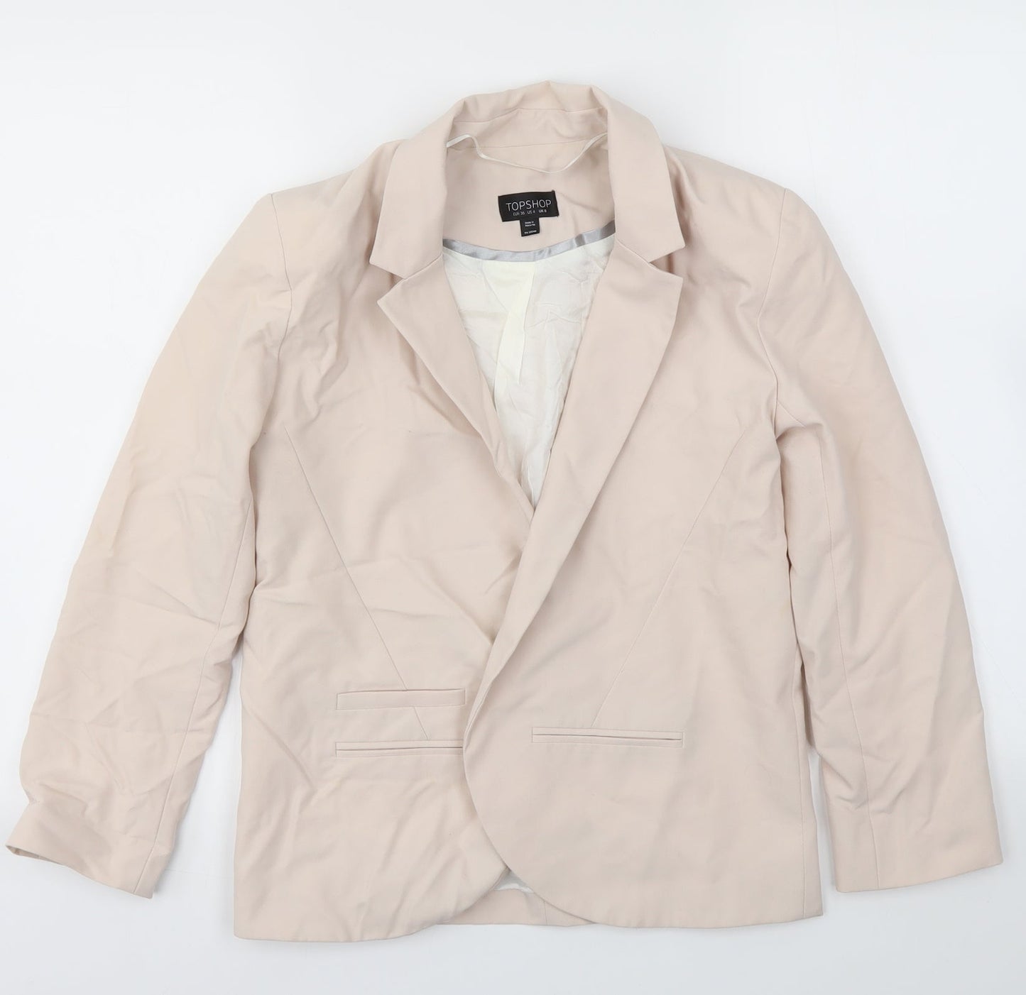 Topshop Womens Pink   Jacket Blazer Size 8