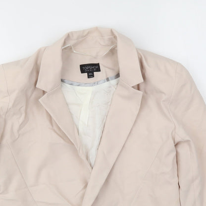 Topshop Womens Pink   Jacket Blazer Size 8