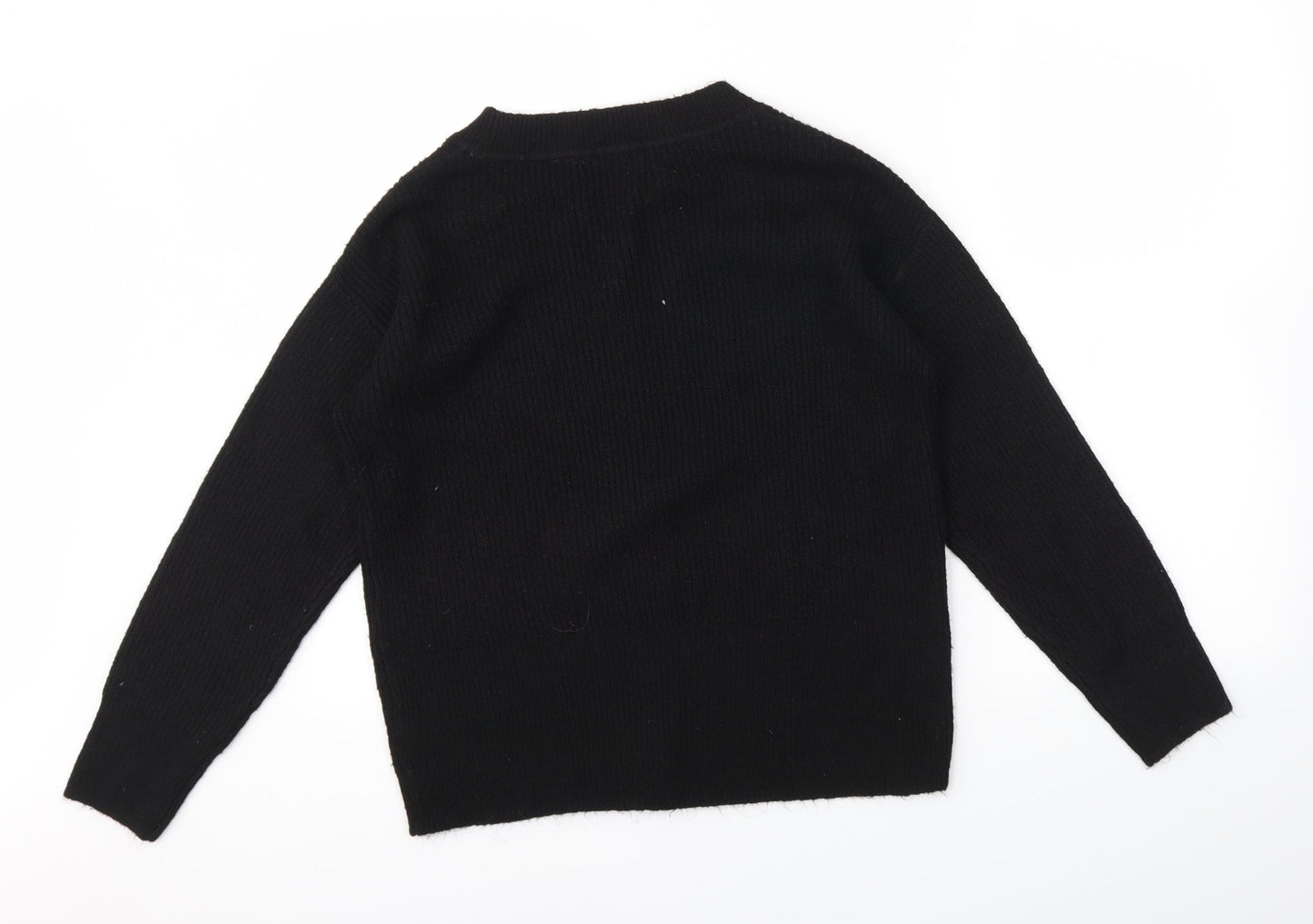 Nutmeg Womens Black   Pullover Jumper Size 8