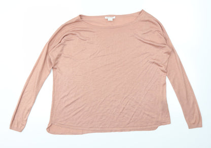 Womens UK Size S H&M Pink Basic T-Shirt