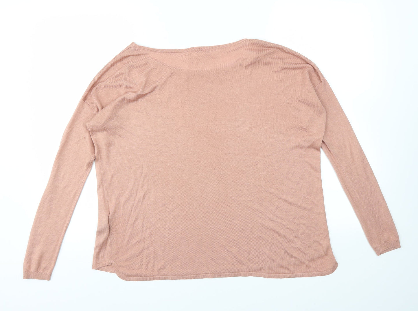 Womens UK Size S H&M Pink Basic T-Shirt