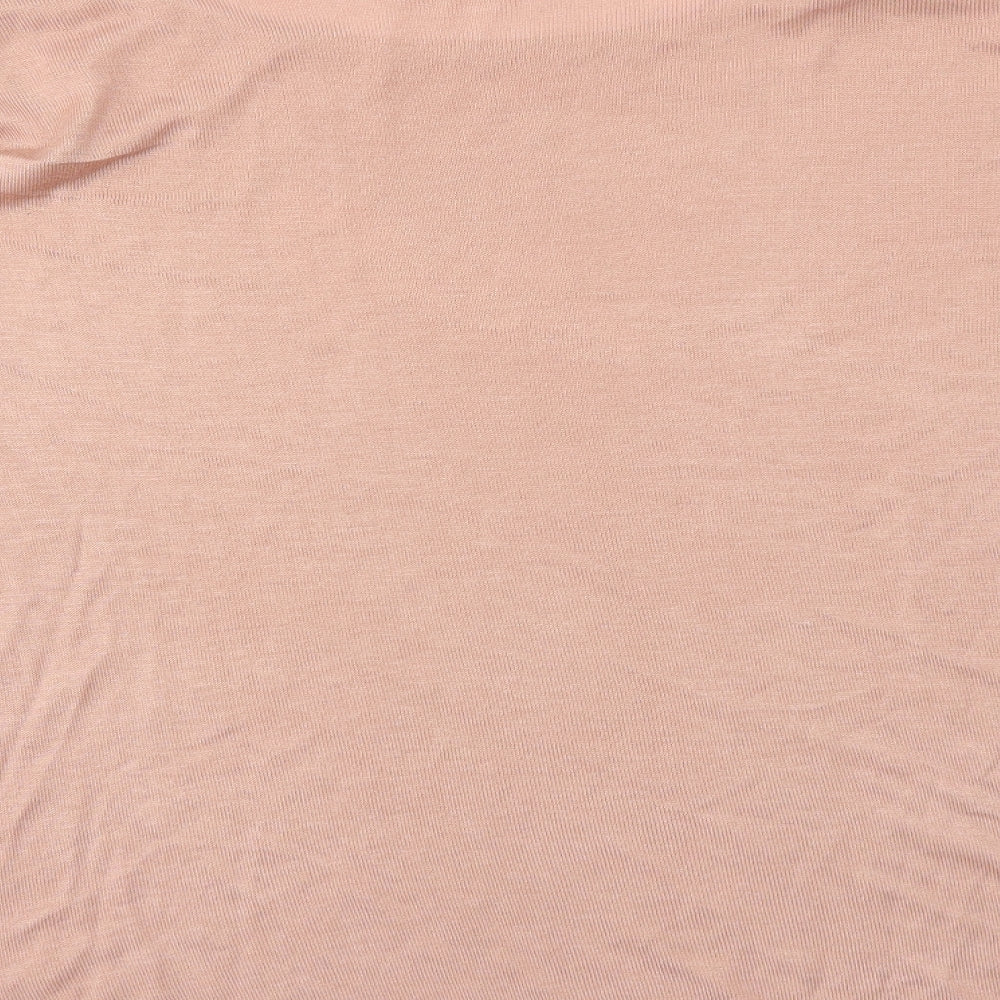 Womens UK Size S H&M Pink Basic T-Shirt