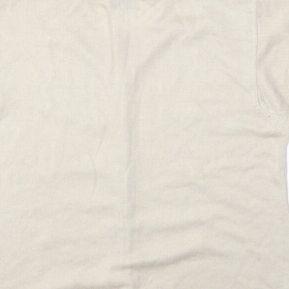 AKAL Womens Beige   Cardigan Jumper Size M