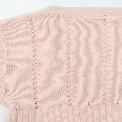 VILA Womens Pink   Cardigan Jumper Size M