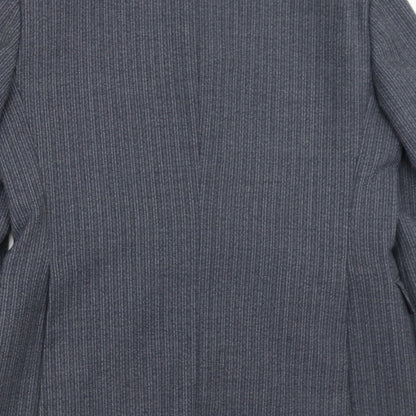 eural tergal Mens Blue Striped  Jacket Suit Jacket Size 42