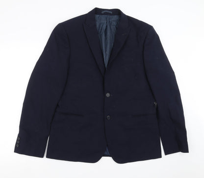 Mens UK Size 42 Marks and Spencer Regular Blue Suit Jacket