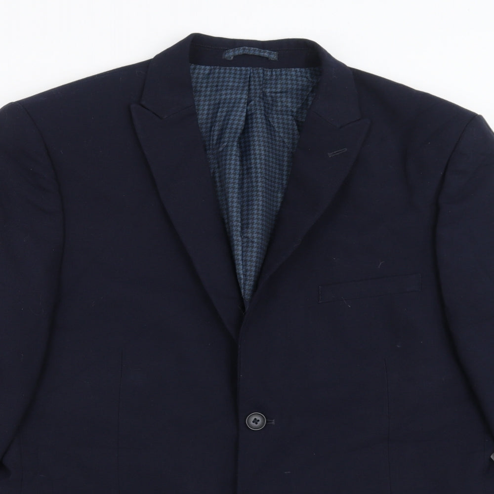 Mens UK Size 42 Marks and Spencer Regular Blue Suit Jacket