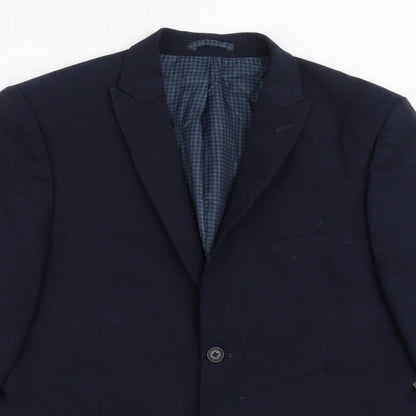 Mens UK Size 42 Marks and Spencer Regular Blue Suit Jacket