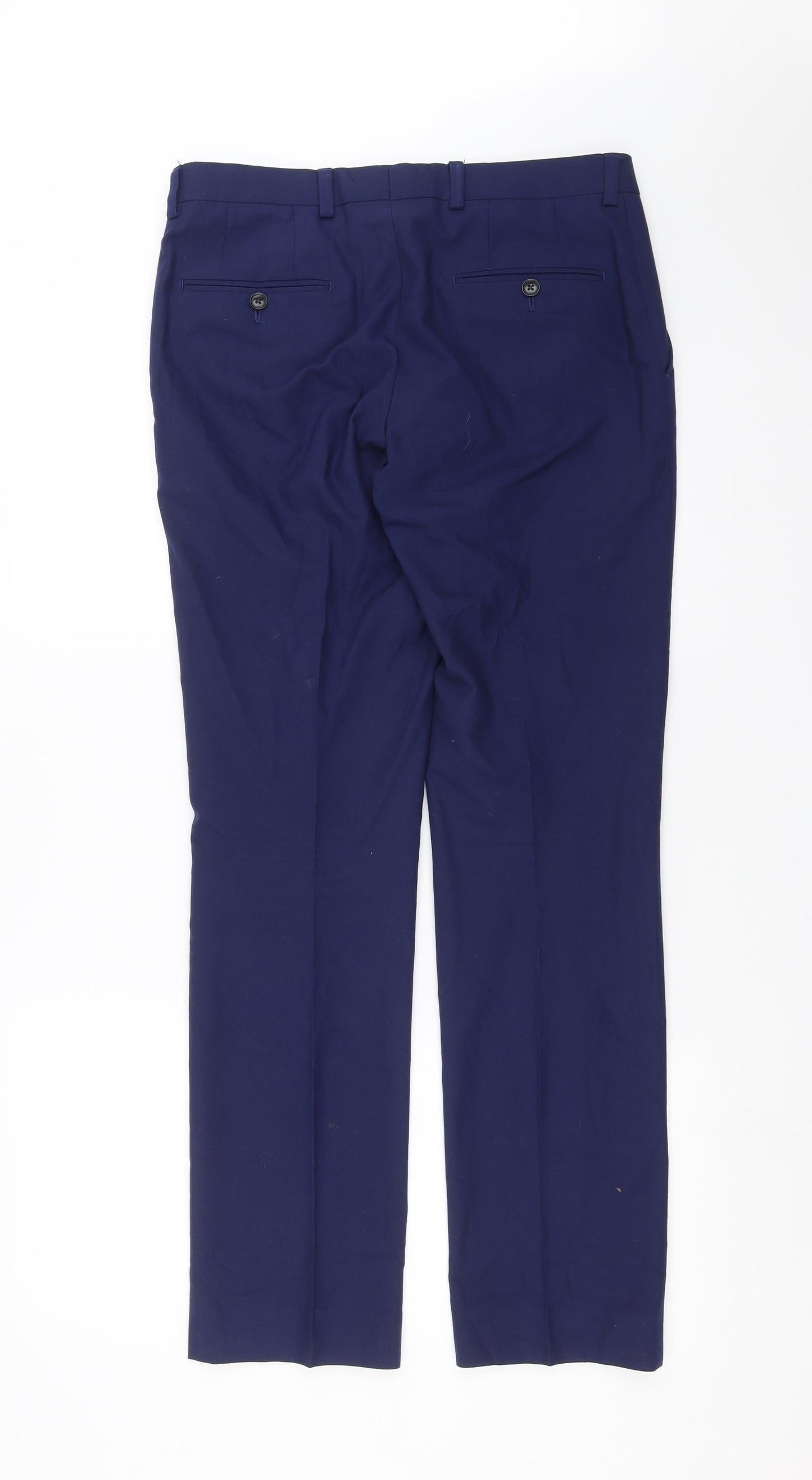 Marks and Spencer Mens Blue   Trousers  Size 30 in L31 in