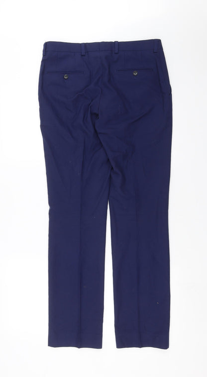 Marks and Spencer Mens Blue   Trousers  Size 30 in L31 in