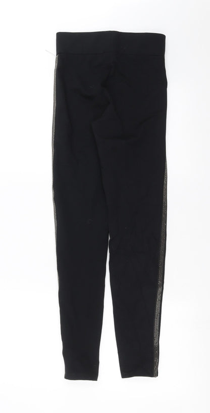 Womens UK Size 6 Marks and Spencer Extra-Slim Fit  Black Trousers