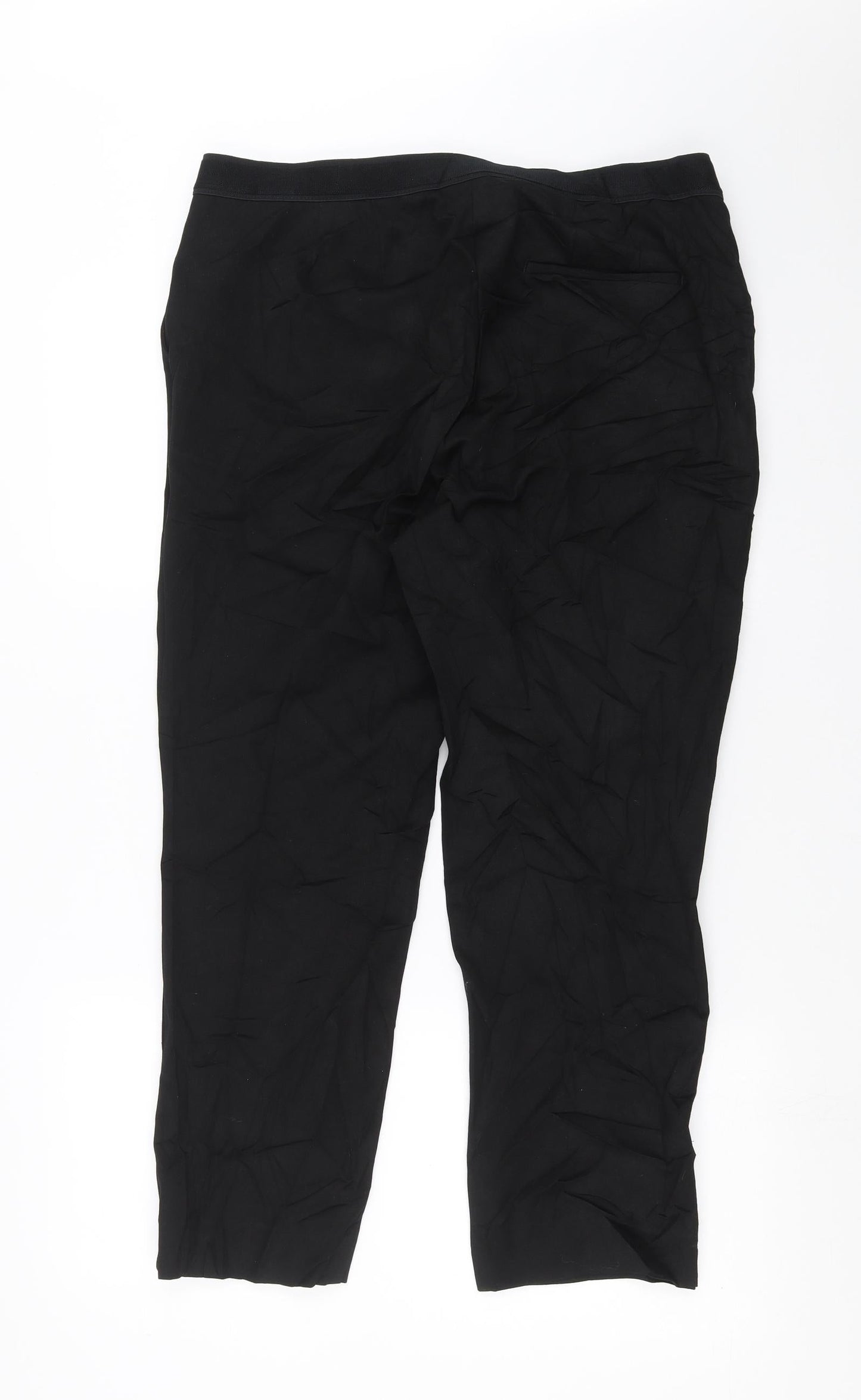 Womens UK Size 34 in Preworn Regular Fit  Black Trousers
