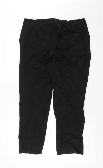 Womens UK Size 34 in Preworn Regular Fit  Black Trousers