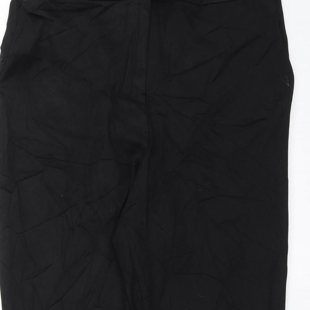 Womens UK Size 34 in Preworn Regular Fit  Black Trousers