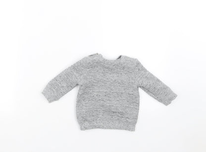 F&F Boys Grey   Pullover Jumper Size 0-3 Months  - cool