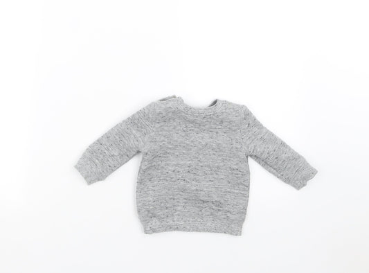 F&F Boys Grey   Pullover Jumper Size 0-3 Months  - cool