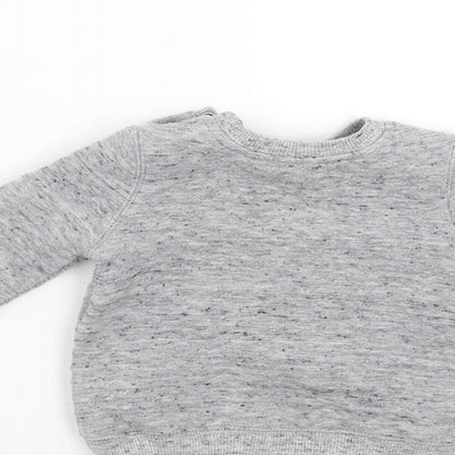 F&F Boys Grey   Pullover Jumper Size 0-3 Months  - cool