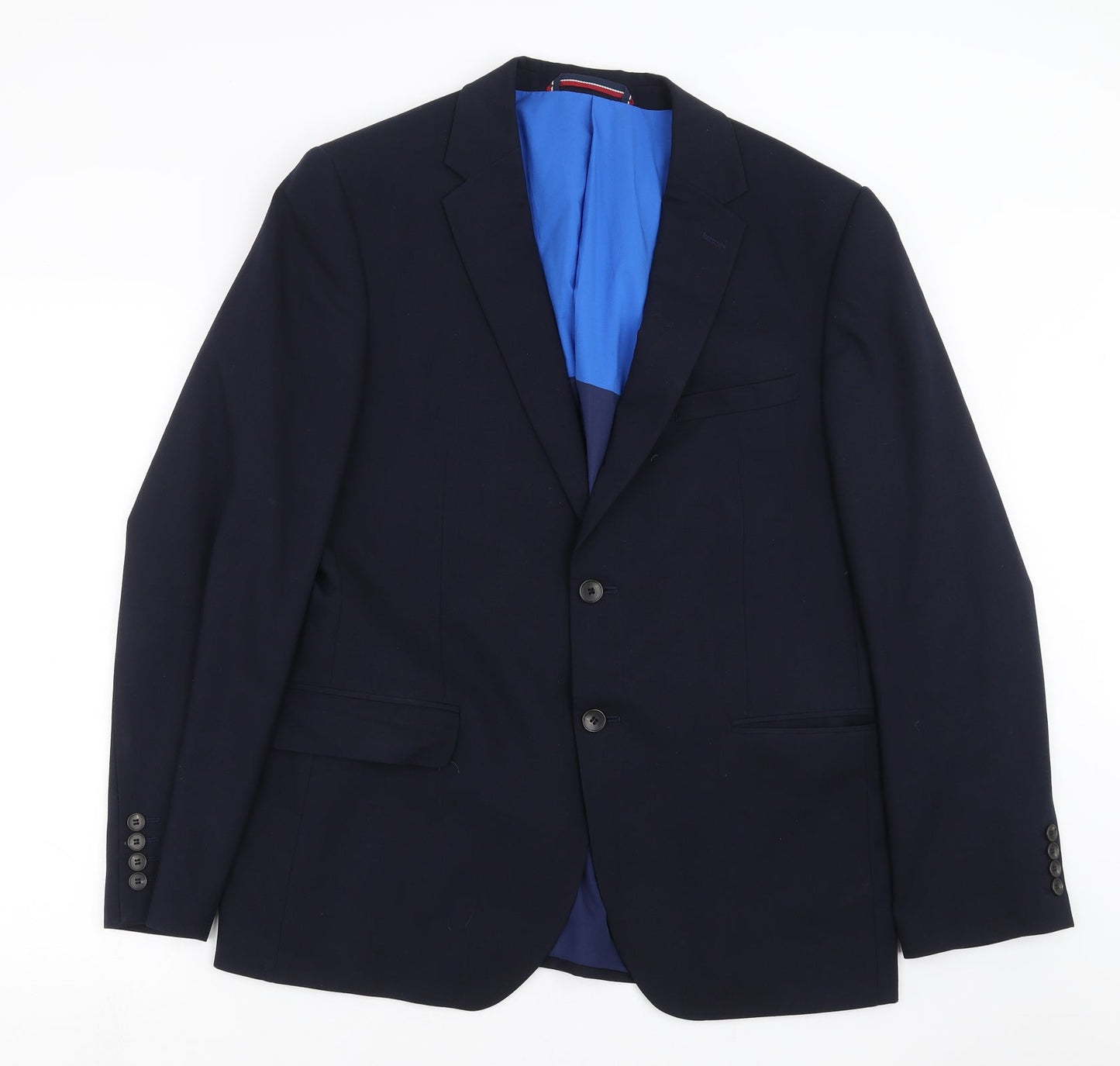 Mens UK Size 42 Marks and Spencer Regular Blue Suit Jacket