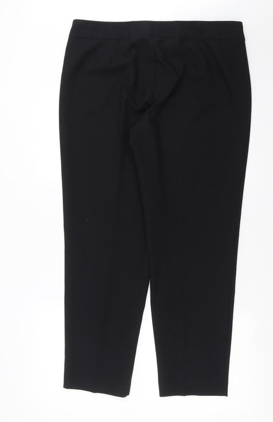 George Womens Black   Trousers  Size 16 L28 in