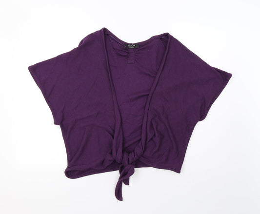 George Womens Purple  Knit Cardigan Jumper Size 12