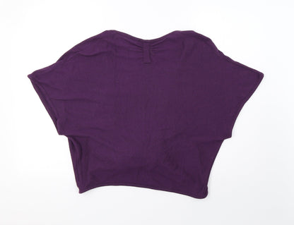 George Womens Purple  Knit Cardigan Jumper Size 12