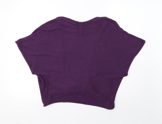George Womens Purple  Knit Cardigan Jumper Size 12