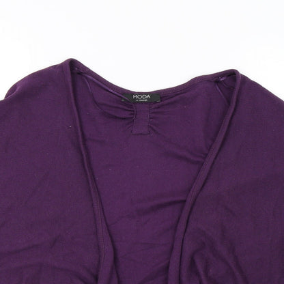 George Womens Purple  Knit Cardigan Jumper Size 12