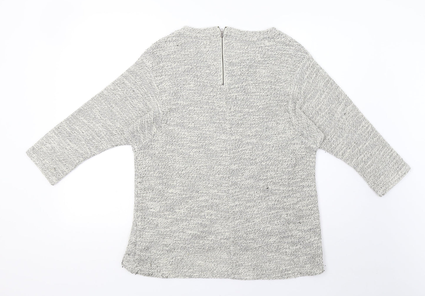 Preworn Womens Gold  Knit Pullover Sweatshirt Size 14