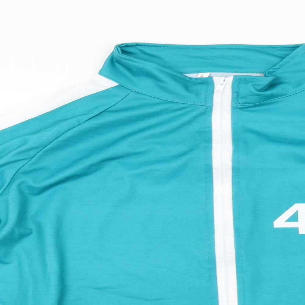 Preworn Womens Green   Full Zip Sweatshirt Size L