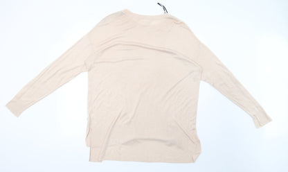 H&M Womens Pink  Knit Pullover Sweatshirt Size L