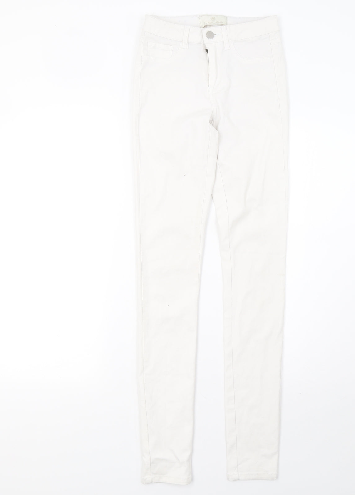 Womens UK Size 6 Pieces Regular Fit Skinny White Jeans