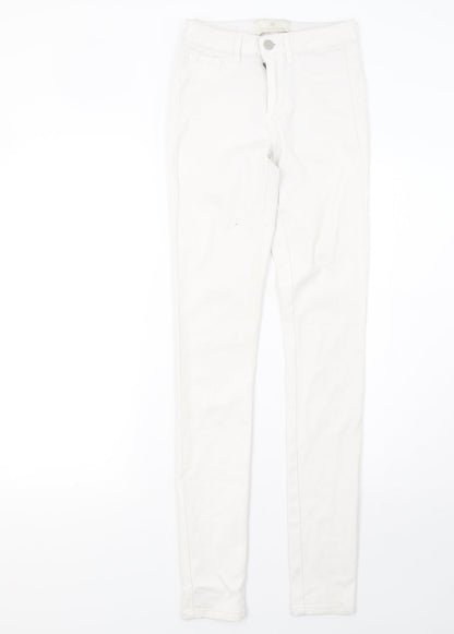 Womens UK Size 6 Pieces Regular Fit Skinny White Jeans