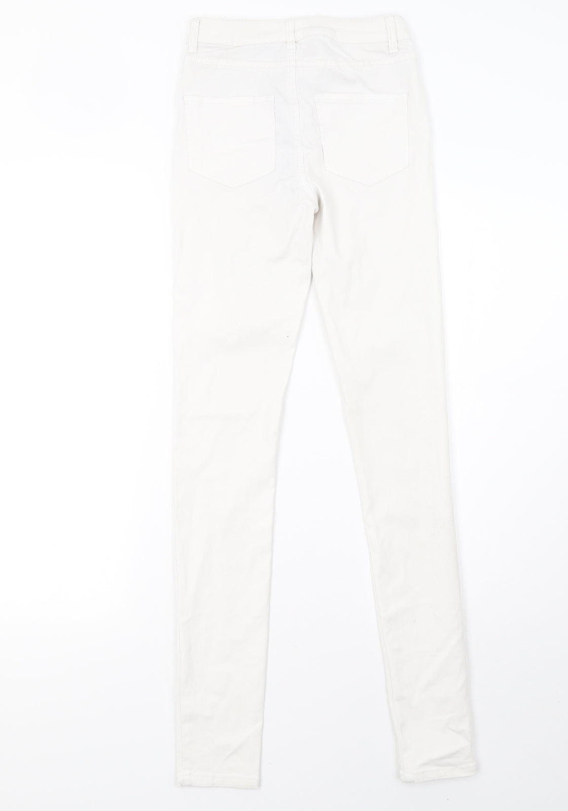 Womens UK Size 6 Pieces Regular Fit Skinny White Jeans