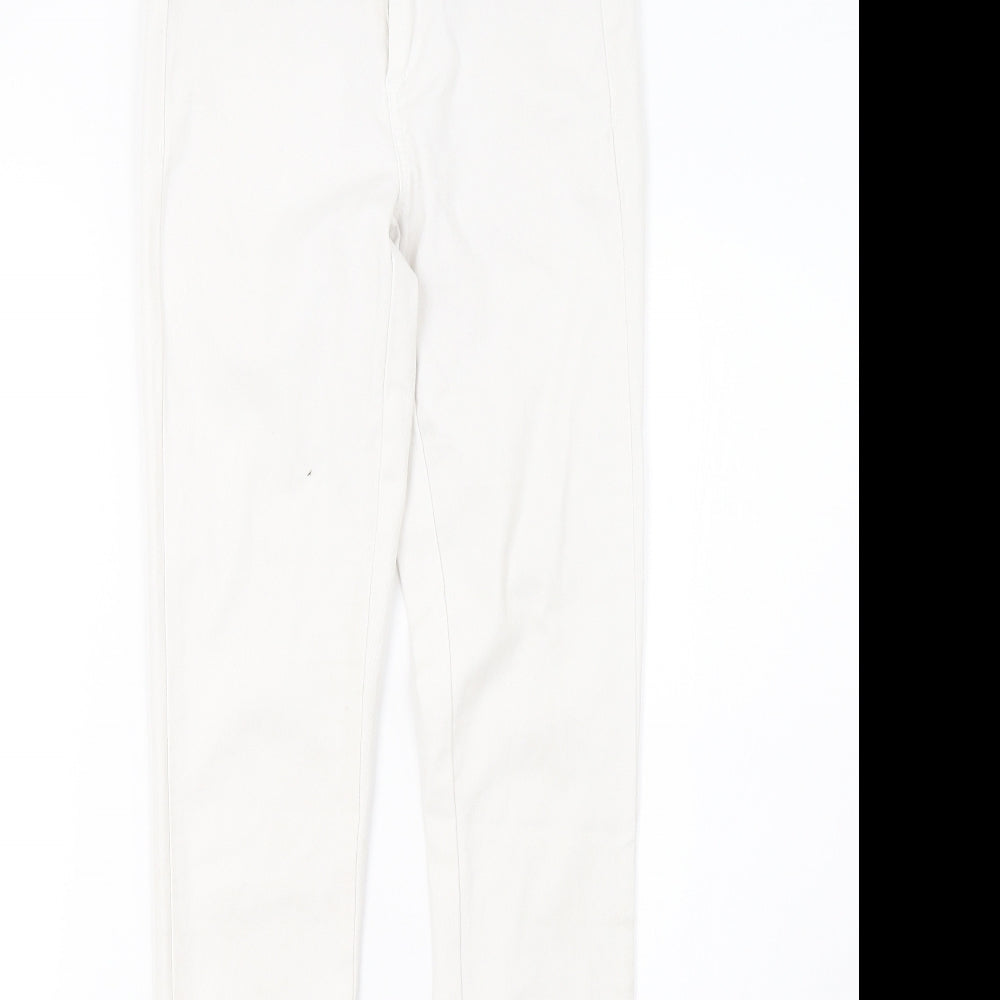 Womens UK Size 6 Pieces Regular Fit Skinny White Jeans