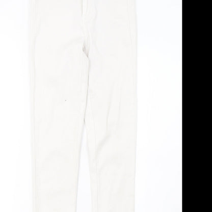 Womens UK Size 6 Pieces Regular Fit Skinny White Jeans