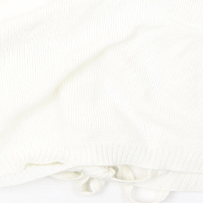 tappers and pointers Womens White  Knit Cardigan Jumper Size 12  - cropped