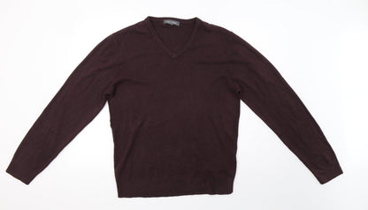 Mens UK Size S Marks and Spencer Brown Pullover Sweatshirt