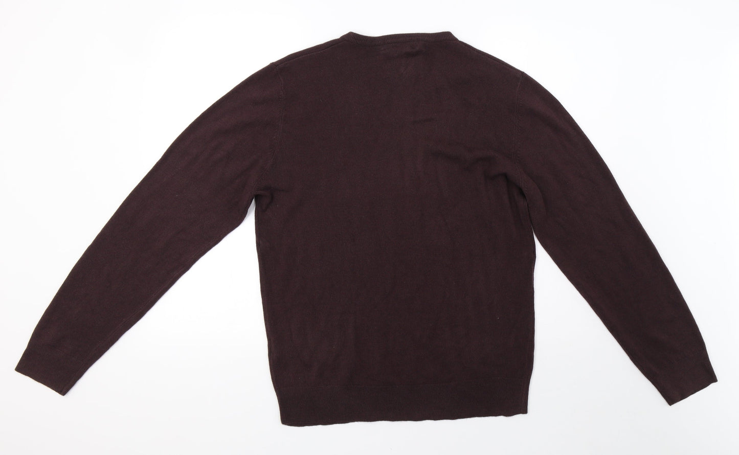 Mens UK Size S Marks and Spencer Brown Pullover Sweatshirt