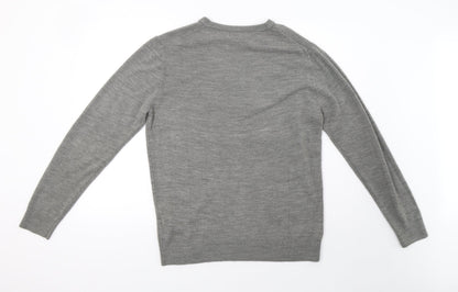 Mens UK Size L Cedar Wood State Grey Pullover Sweatshirt
