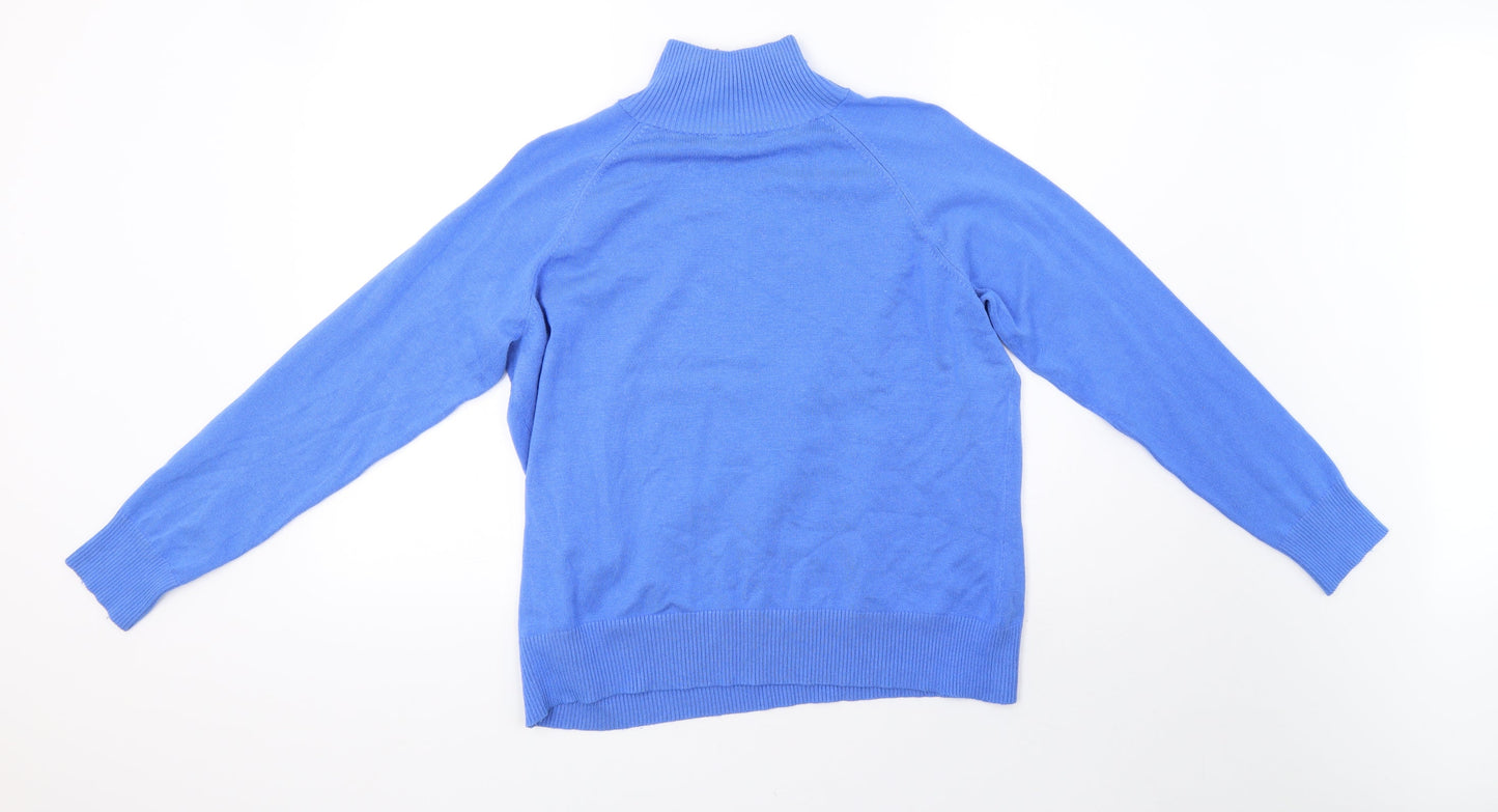 Dorothy Perkins Womens Blue  Knit Pullover Sweatshirt Size 20