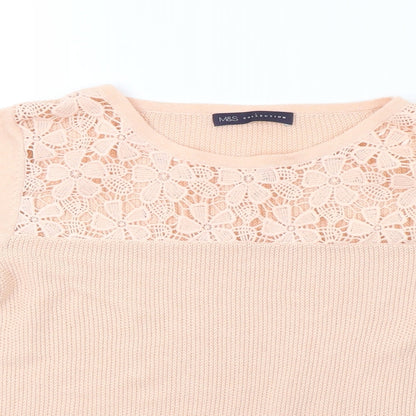Womens UK Size 10 Marks and Spencer Pink Pullover Sweatshirt