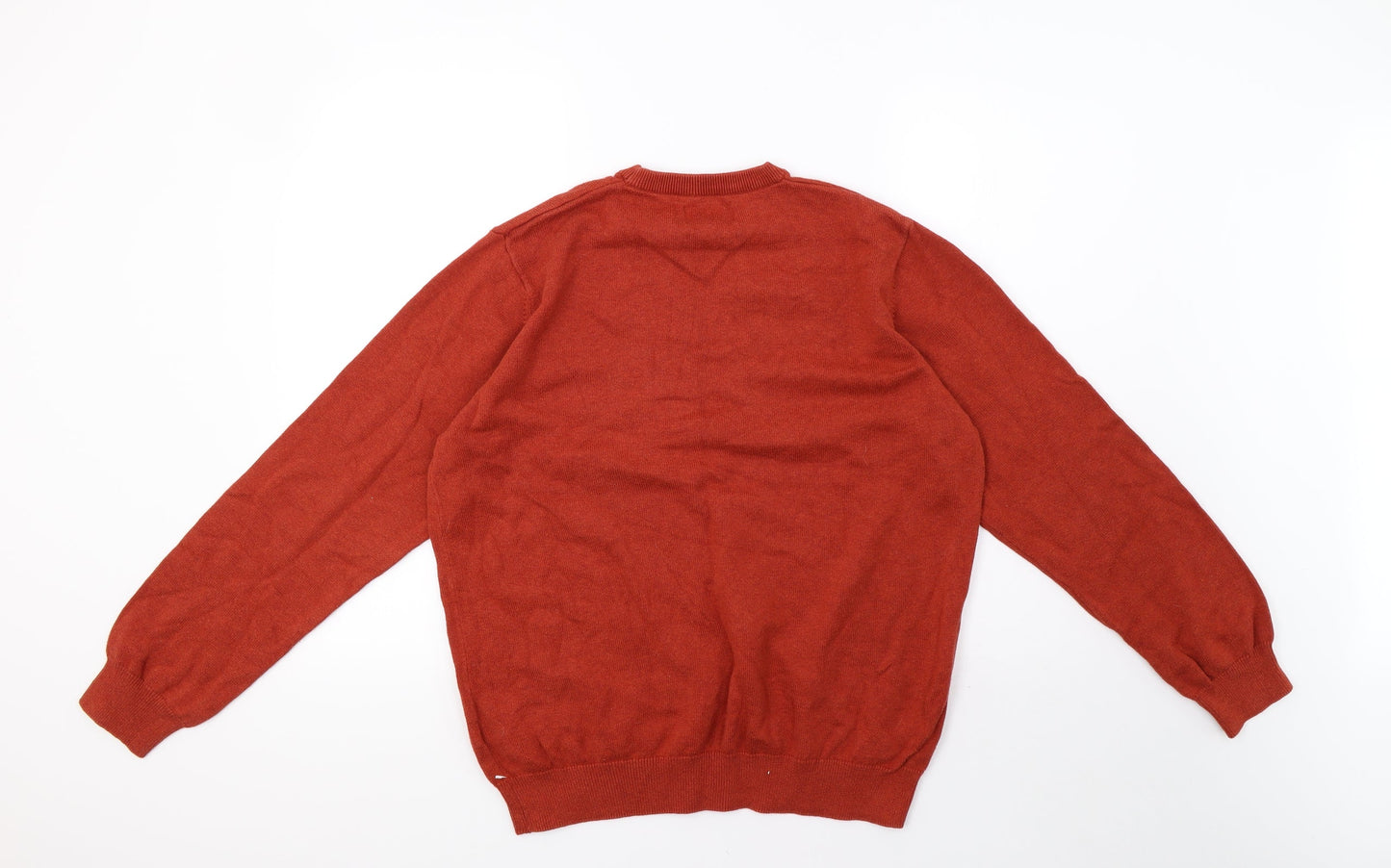 Mens UK Size L Marks and Spencer Orange Pullover Sweatshirt