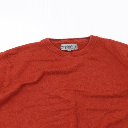 Mens UK Size L Marks and Spencer Orange Pullover Sweatshirt